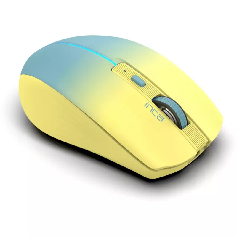 Cian Technology GmbH INCA Muis IWM-511RS Blt+Wrls RGB Basiskleur Geel