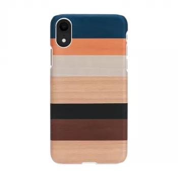 Smartphonehoesje man and wood voor iPhone XR, wit, beschermende hardcase
