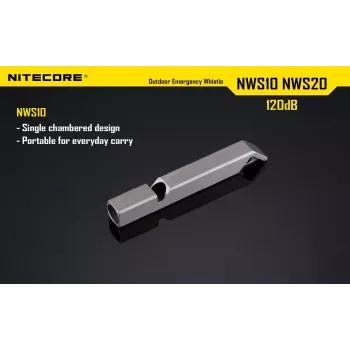 Fluitje Outdoor EMERGENCY/120DB NWS10 Nitecore