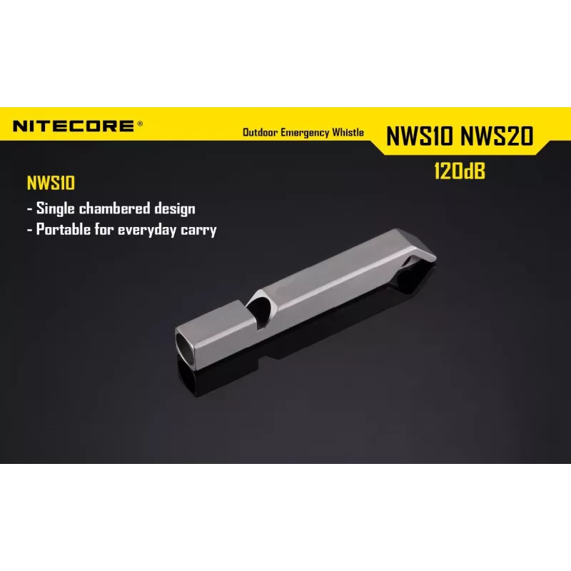 Fluitje Outdoor EMERGENCY/120DB NWS10 Nitecore