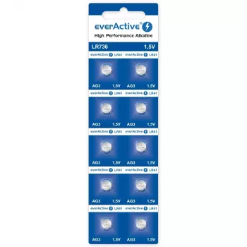 Alkaline wegwerpknoopcel everActive EVAG3 LR41 1,5 V – 10-pack