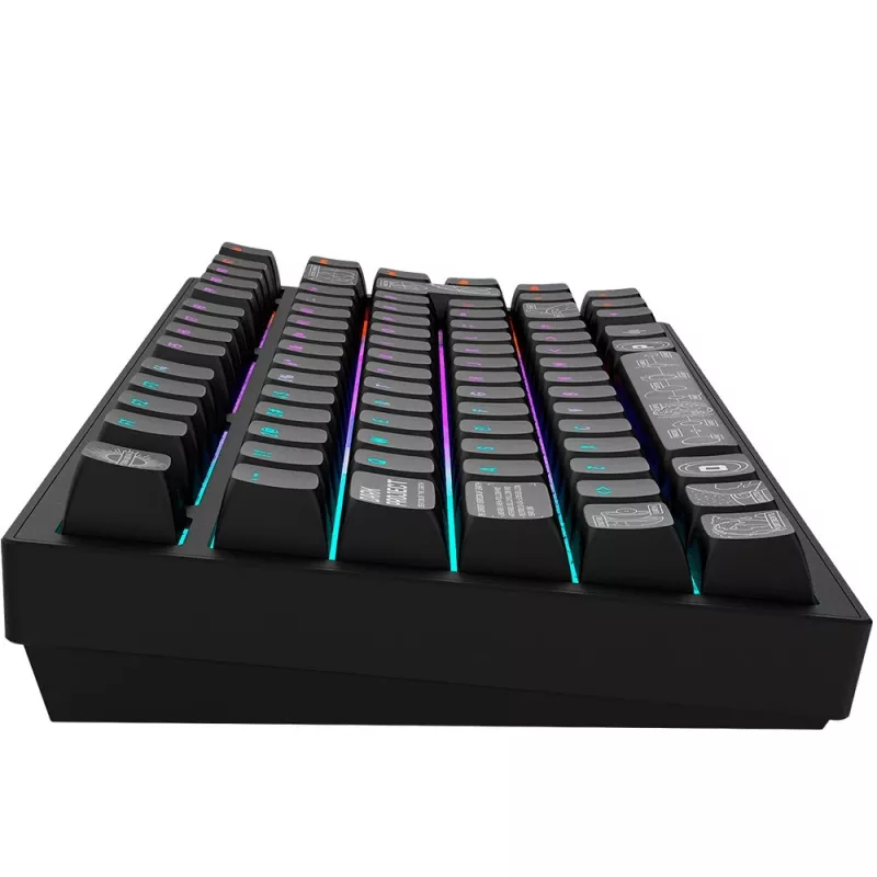 Dark Project ALU81A Terra Nova gamingtoetsenbord, ISO, zwart