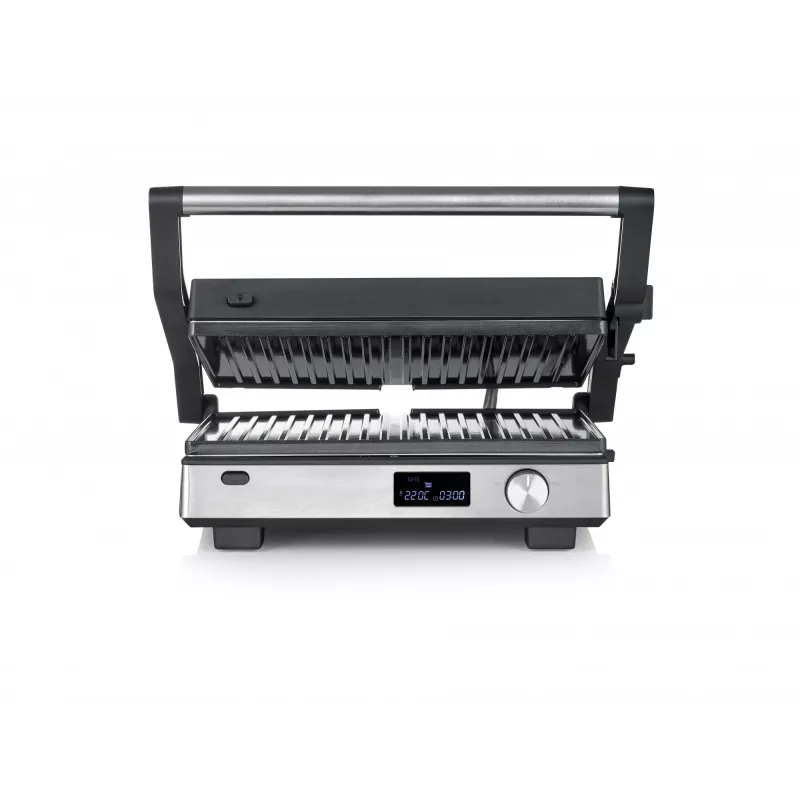 Contactgrill Severin KG 2380 zwart zilver 2000W roestvrij staal