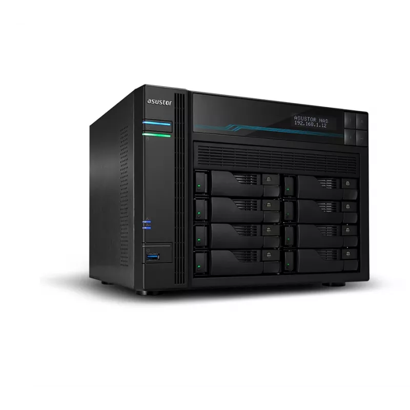 Asustor AS6508T NAS tower Intel Atom® C3538 8 GB DDR4 0 TB ADM zwart