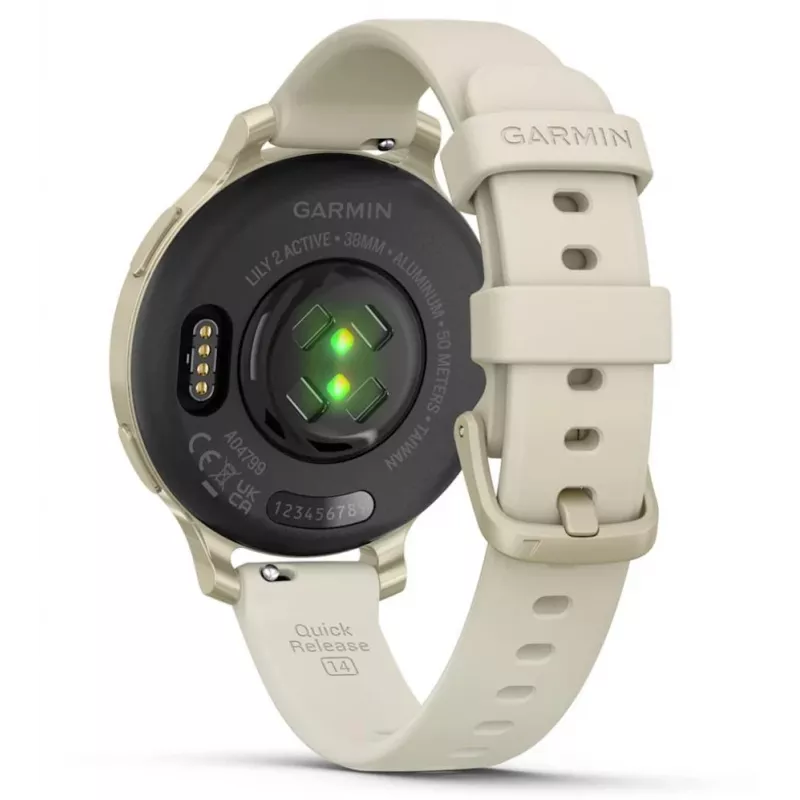 Garmin Lily 2 Active 38 mm digitaal 240 x 201 pixel touchscreen beige GPS (satelliet)