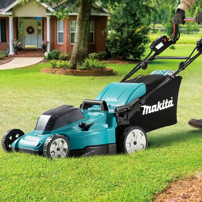 Makita DLM481Z grasmaaier handgrasmaaier accu zwart, blauw, metallic