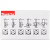 Makita - freesbitset - voor kunststof, massief hout - 6 stuks (D-53540)