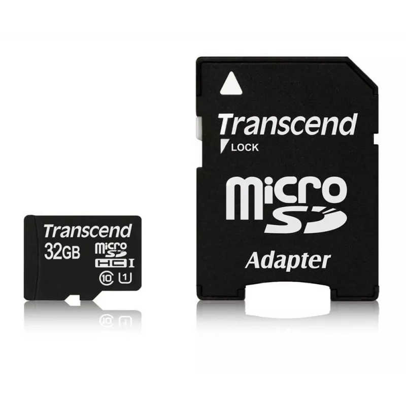 GEHEUGEN MICRO SDHC 32GB MET ADAPTER/CLASS10 TS32GUSDU1 TRANSCEND