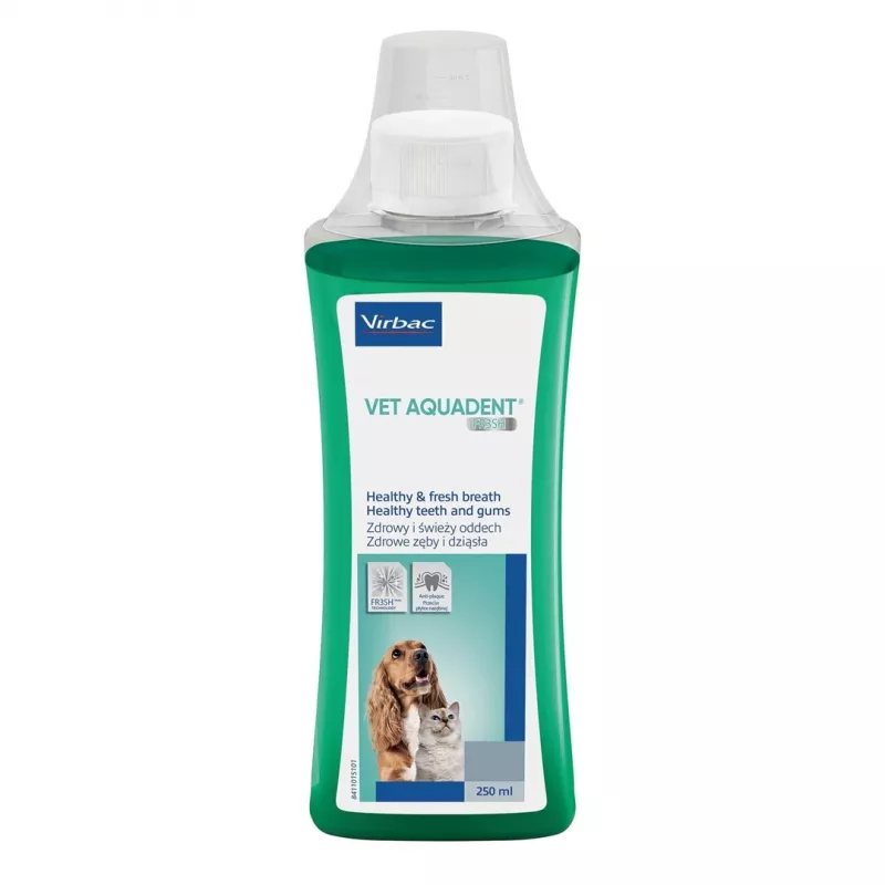Mondhygiëne oplossing VIRBAC VET AQUADENT 250 ml voor huisdieren