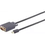 DisplayPort-naar-VGA-kabel ShiverPeaks 10-54035 met Mini DisplayPort-stekker