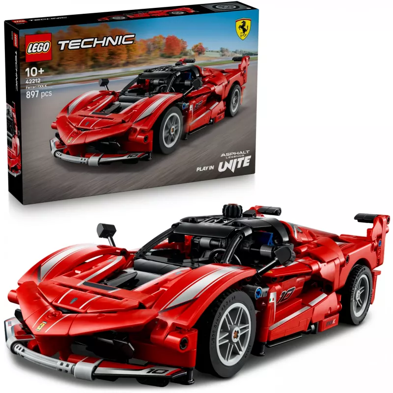 LEGO Technic Ferrari FXX K model schaal 1:10, 897 onderdelen, vanaf 10 jaar