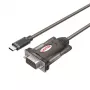 Unitek Y-1105K USB-C naar RS-232-adapter, 1,5 m, zwart
