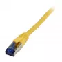 Patchkabel RJ45 - CAT6A 500 MHz - 0,15 m - geel - S-STP(S/FTP) - TPE/LSZH (Superflex) - AWG26 - Syne