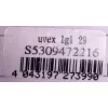 Veiligheidsbril UVEX LGL 29 – model 53/0/947/2216/UNI, zwart montuur