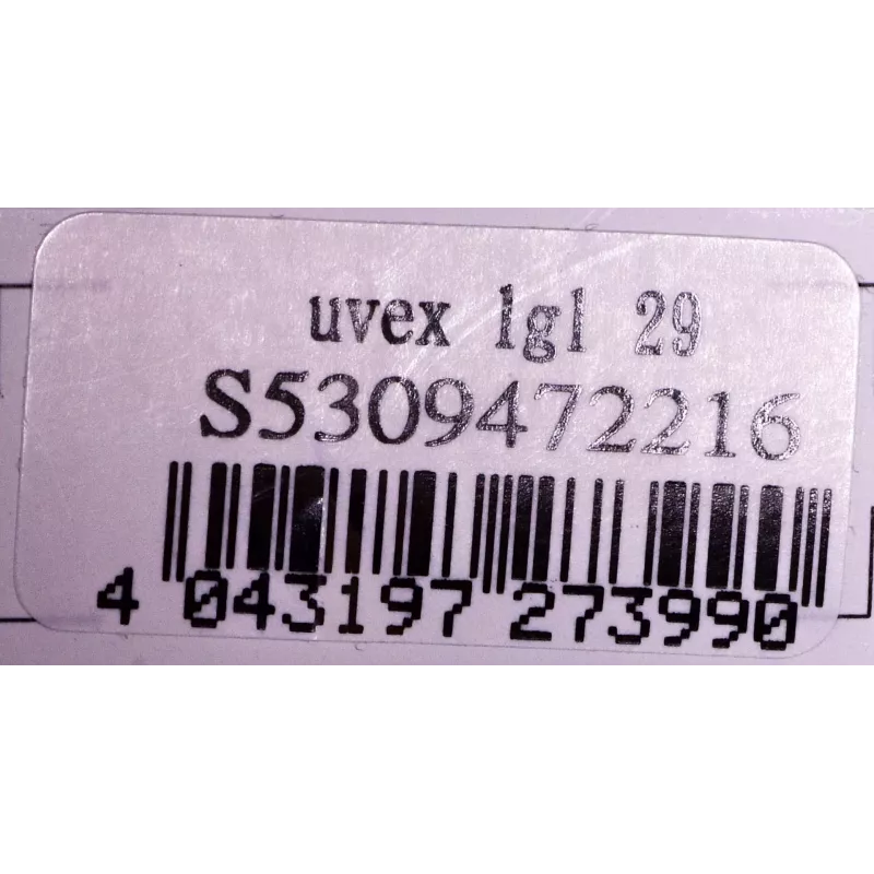 Veiligheidsbril UVEX LGL 29 – model 53/0/947/2216/UNI, zwart montuur