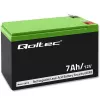 Qoltec 53076 AGM-accu | 12V | 7Ah | veiligheid