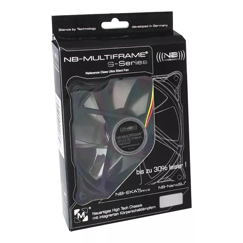 Noiseblocker Multiframe S-Series M12-3 behuizingsventilator, 120 mm