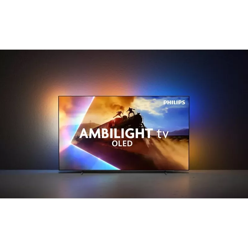 Philips 77OLED770/12 77 inch (195,6 cm) OLED 4K UHD Ambilight Smart TV televisie, Titan OS, Dolby Vision, HDR10+, 120 Hz, wifi