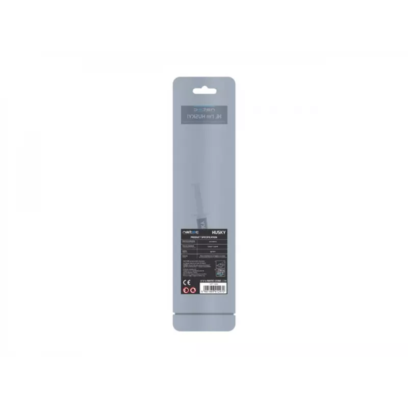 Warmtegeleidingspasta NATEC Husky NPT-1324, warmtegeleidingsvermogen 4,63 W/m·K, volume 2 ml, dichtheid 2,5 g/cm³