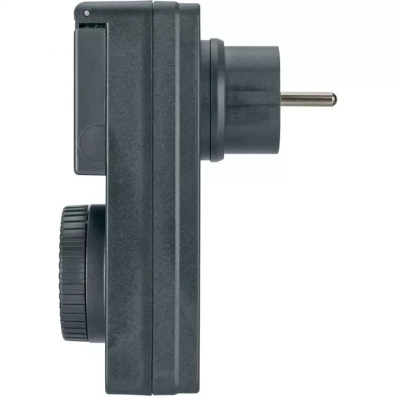 Schakelklok met schemersensor DDT IP 44 antraciet