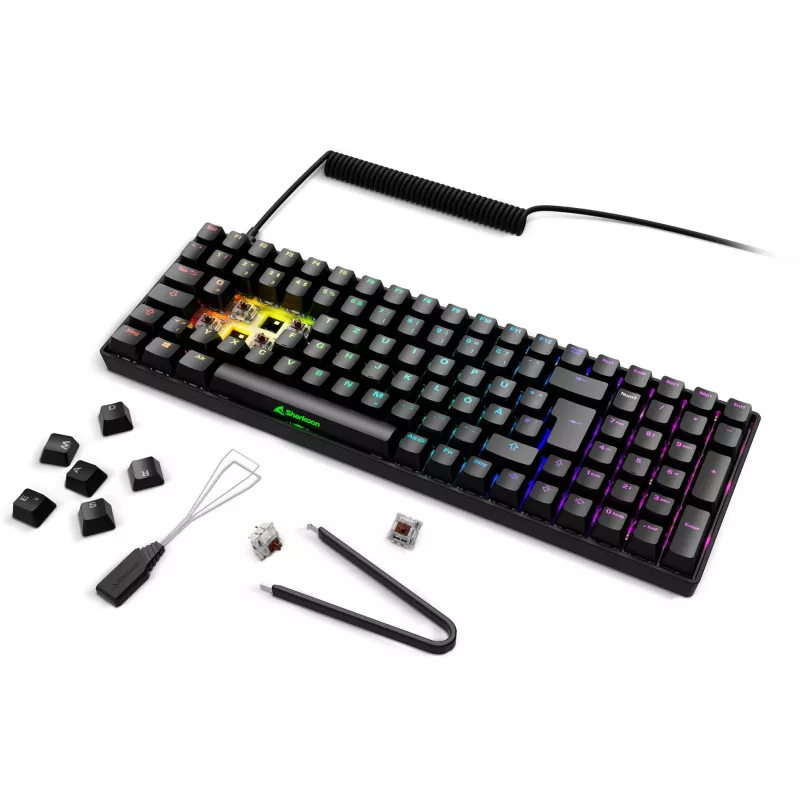 Gaming-toetsenbord Sharkoon SGK50 S2 Mechanical QWERTZ draadloos