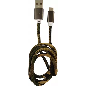 LC-POWER kabel USB-Micro-1M-5 1 m Woodland Camo, USB-A naar micro-USB (LC-C-USB-MICRO-1M-5)