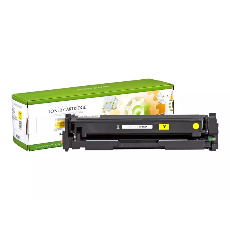 STATIC tonercartridge compatibel met HP CF412A geel compatibel 2.300 pagina's