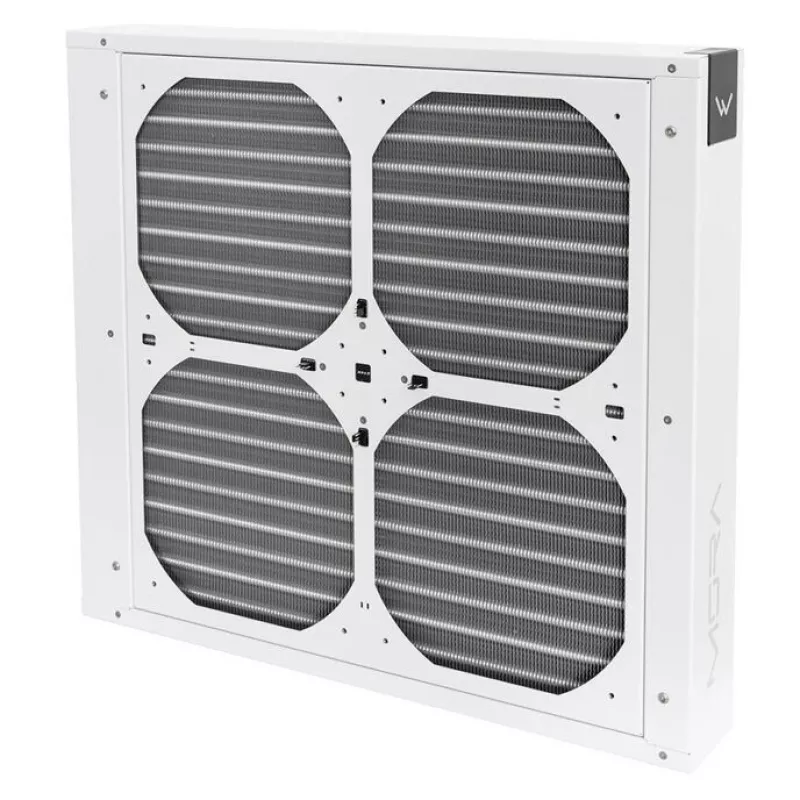Lüfterrahmen voor radiator Watercool MO-RA IV 400 – compatibel met 200-mm ventilatoren, wit