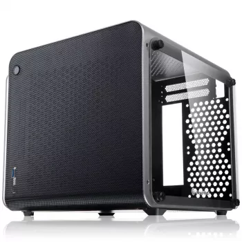 Computerbehuizing Raijintek METIS EVO TG Mini-ITX-behuizing, zilver