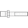 Draadmontagedoorn voor GESIPA FireFox blindklinkmoeren gereedschap – M3-draad voor M6-moeren
