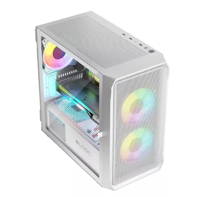 Logic PORTOS ARGB MINI USB 3.0 behuizing wit