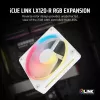 CORSAIR iCUE LINK LX120-R RGB Reverse Blade PWM behuizingsventilator, 120 mm, wit
