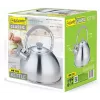Waterkoker Maestro MR-1323 — RVS, 2,5 L, fluitketel met klapdeksel, koel siliconen handgreep