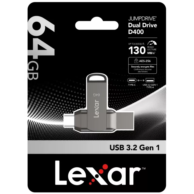 USB-flashdrive Lexar 64 GB USB Type-C LJDD400064G-BNQNG