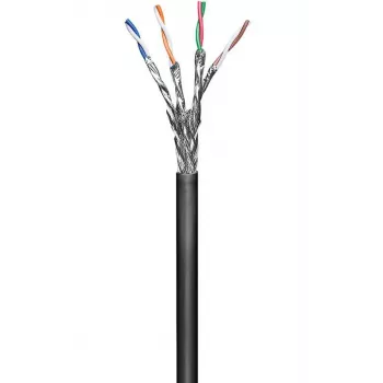 Microconnect KAB024-100 netwerkkabel zwart 100 m Cat6 S/FTP (S-STP)