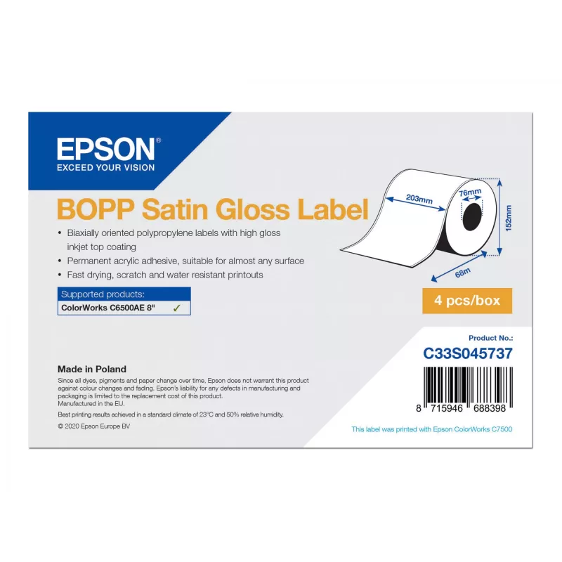 Epson C33S045737 printeretiket