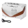 Camry luidspreker met radio | CR 1902 W | 5 W | Bluetooth | Wit | Draadloze verbinding