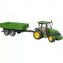 Tractormodel BRUDER John Deere 5115 M met kiepwagen