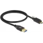 USB-kabel Type-A stekker naar Type-C stekker DeLOCK 84025 0,5 m