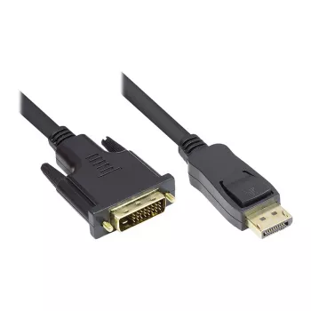 Good Connections verbindingskabel DisplayPort naar DVI-D 24+1 - 24K vergulde contacten - OFC - zwart - 1 m