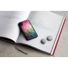 Smartphonehoesje iKins voor iPhone XR — waterbloemen-design, zwart
