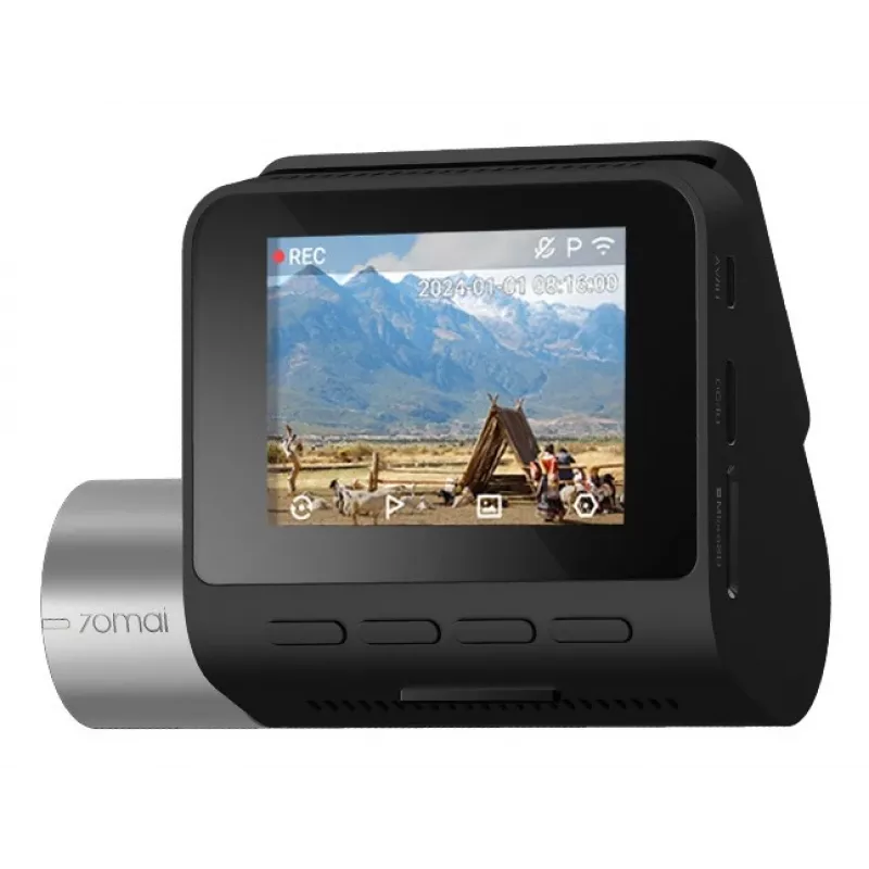 70mai A510 dashcam, 2592x1944 (2,5K) HDR, Sony STARVIS 2 IMX675, 140°, f/1.8, Wi-Fi, Bluetooth, GPS, 4G/LTE, ADAS, 2,0 inch scherm, 500 mAh, zwart