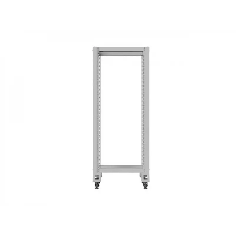 LANBERG 19 inch open rack 27U 600x800 mm grijs, 27U open-frame serverrack