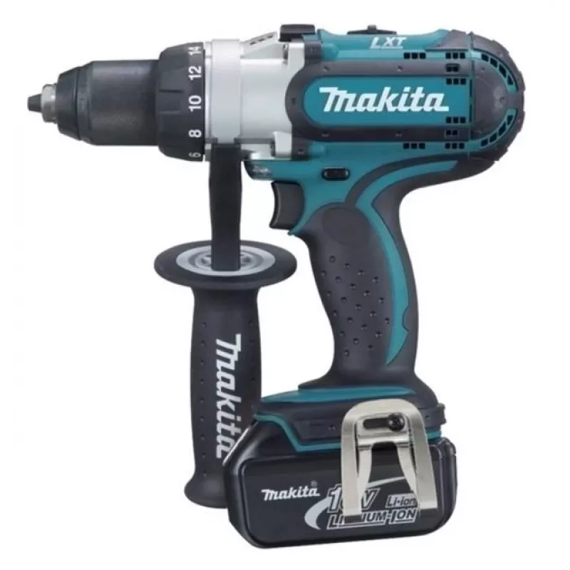Makita DDF451RTJ boormachine, sleutelloos, 2,1 kg, zwart, blauw