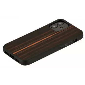 Beschermhoesje Man and Wood voor iPhone 12 mini – ebbenhout zwart