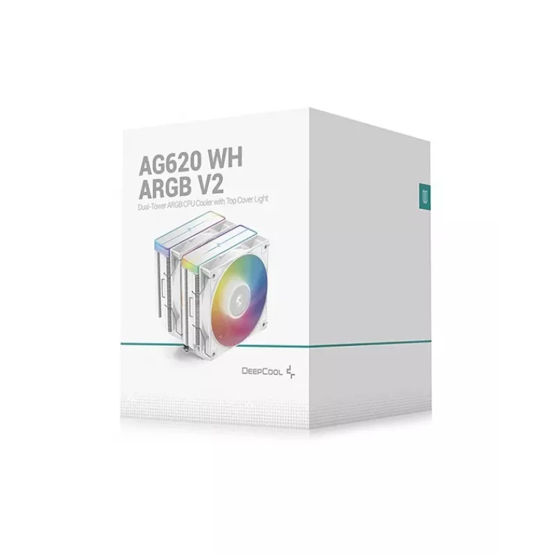 DeepCool AG620 WH ARGB V2 chipset, moederbord luchtkoeler 12 cm wit 1 stk.