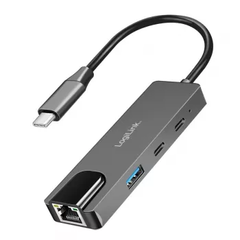 USB 3.2 Gen1 hub, 3-poorts met 2,5G Ethernet