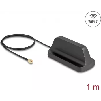 Antenne DELOCK 81453 WiFi 7 RP-SMA-stekker omnidirectioneel 2,5–3,6 dBi