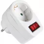 Brennenstuhl adapterstekker 1 stopcontact + schakelaar wit