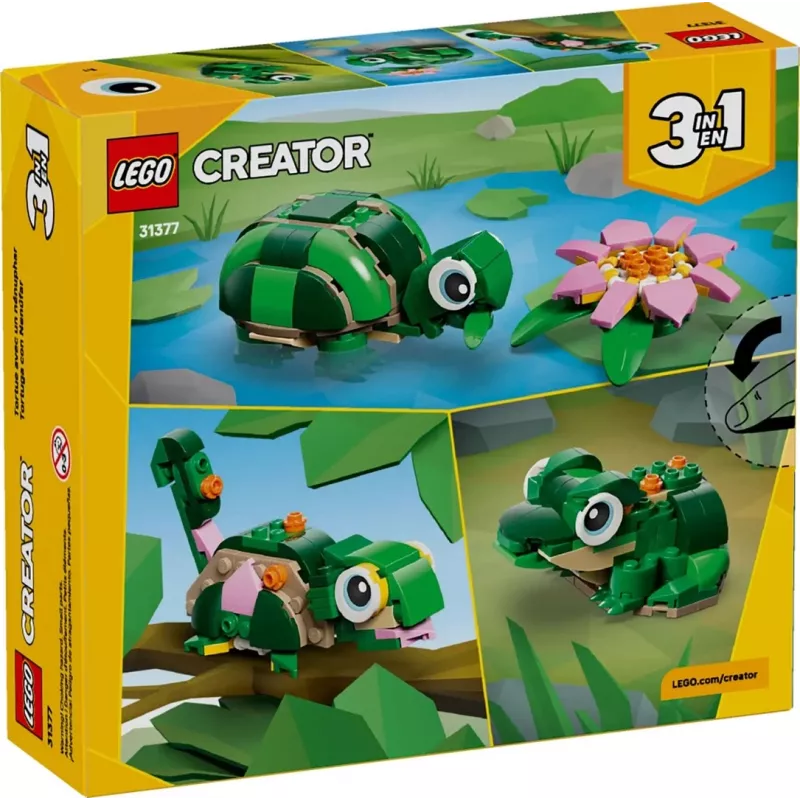 LEGO CREATOR 3 IN 1 31377 schildpad met waterlelie
